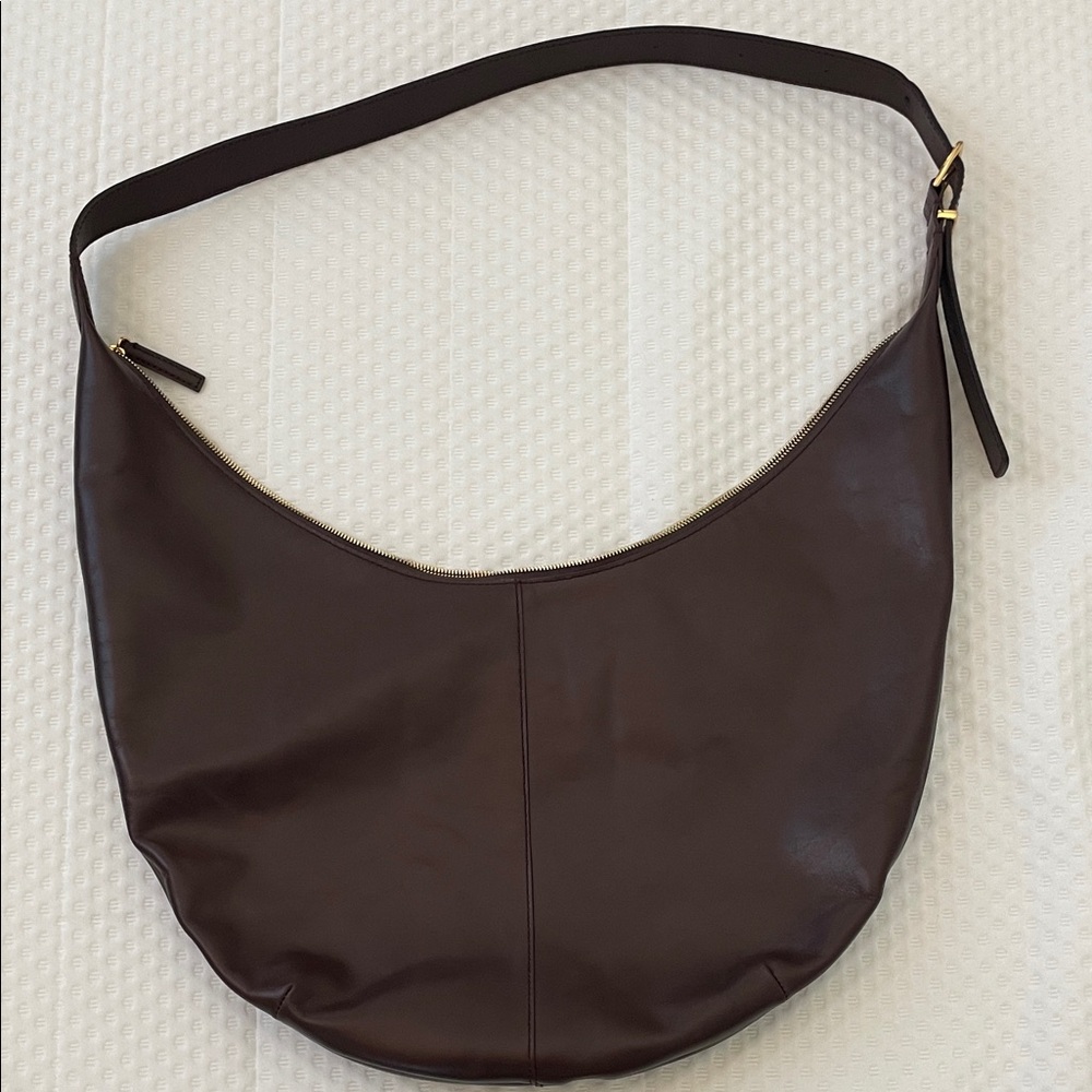 Madewell Essential Curve Dark Brown Leather Bag NWOT